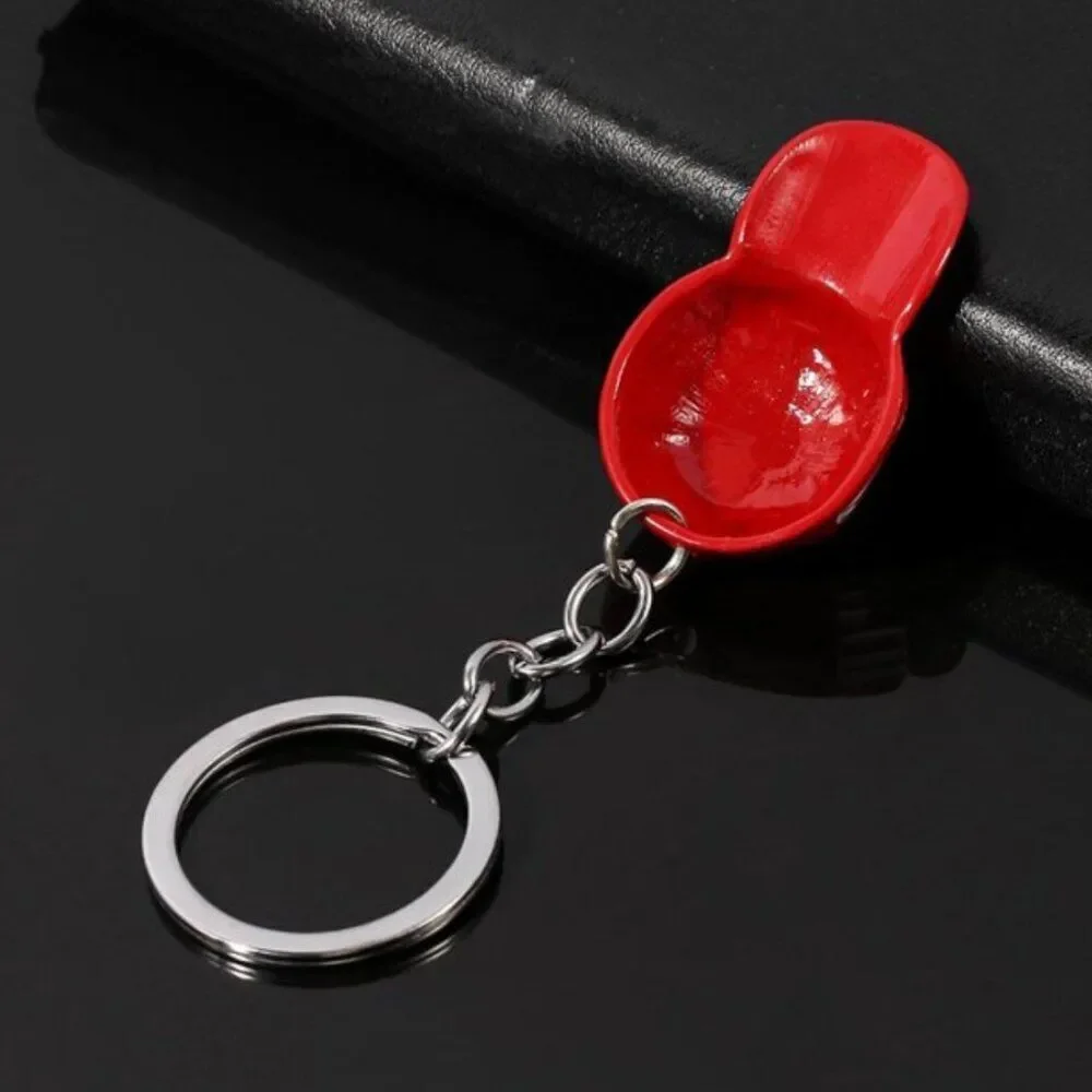 NWT Baseball Cap Keychain Metal Key Chain American Flag Red MAGA NWT